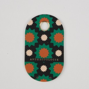 Персонализиран моден дизайн лого на марка висококачествено персонализирано хартиено закачане на хартия с струнно въже за облекло екологична